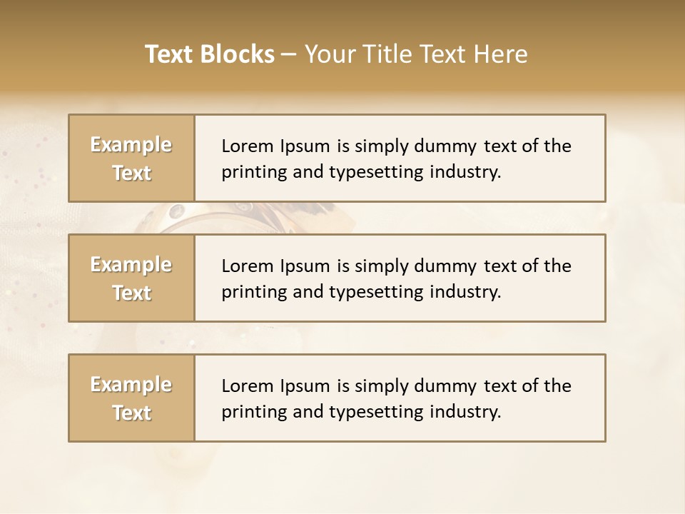 Golden Wedding Background Flowers PowerPoint Template