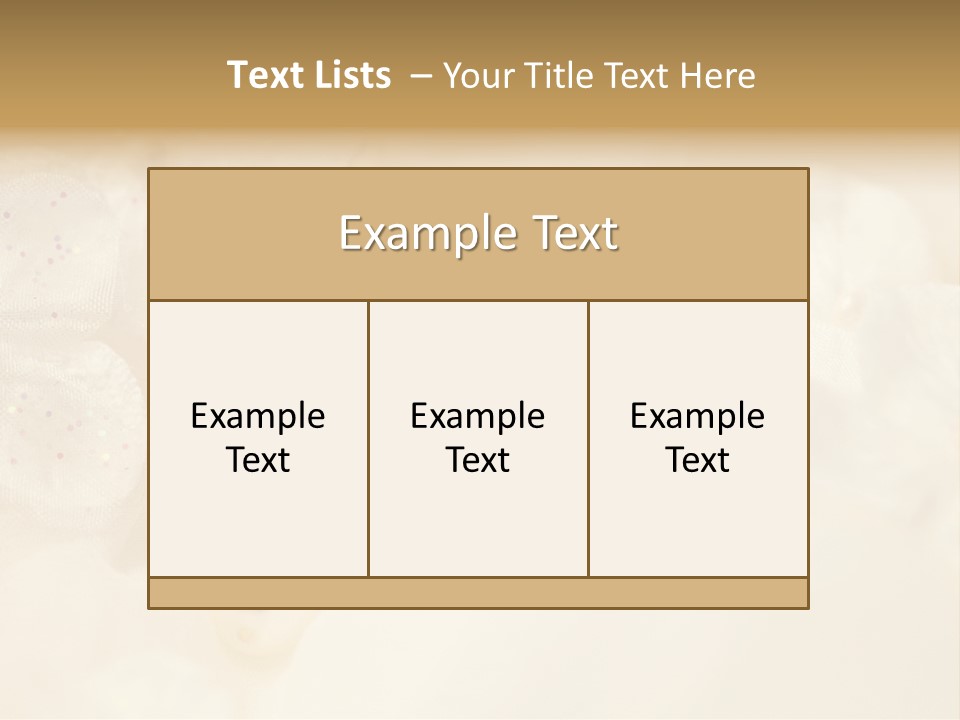 Golden Wedding Background Flowers PowerPoint Template