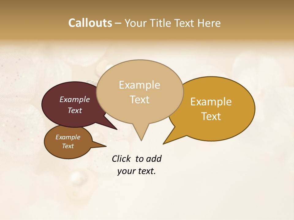 Golden Wedding Background Flowers PowerPoint Template