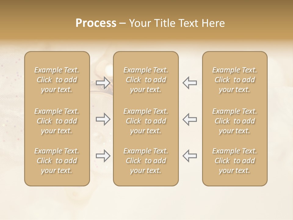 Golden Wedding Background Flowers PowerPoint Template