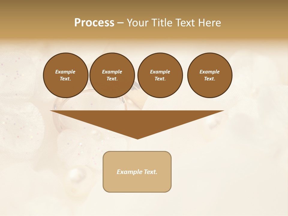 Golden Wedding Background Flowers PowerPoint Template