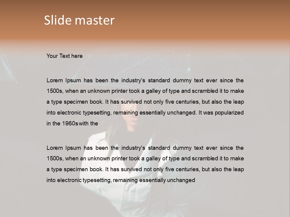 Street Dark Fashion PowerPoint Template