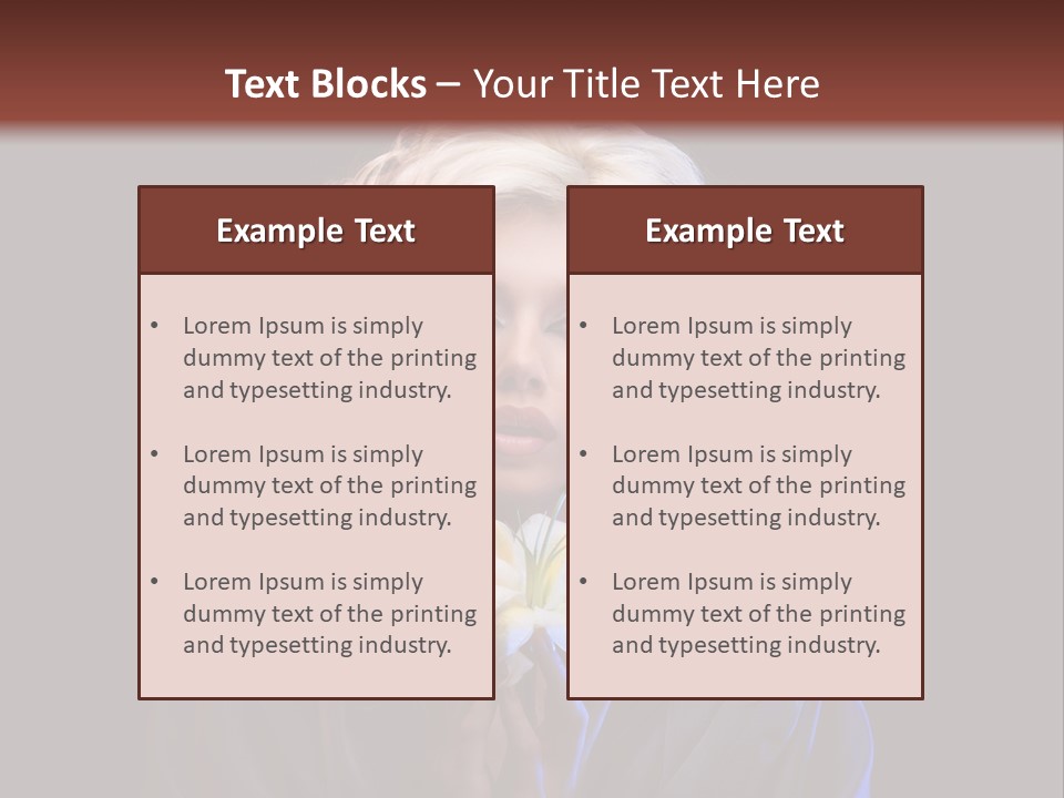 Pretty Face Treatment PowerPoint Template