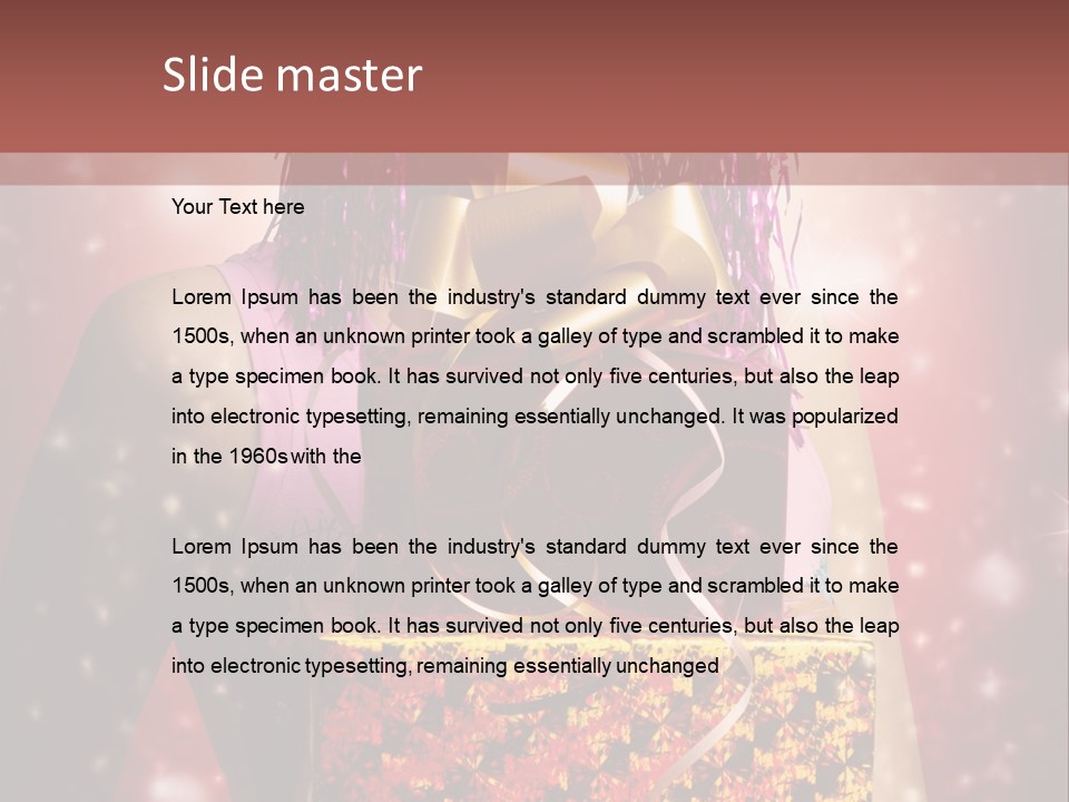 Holding Happiness Christmas PowerPoint Template