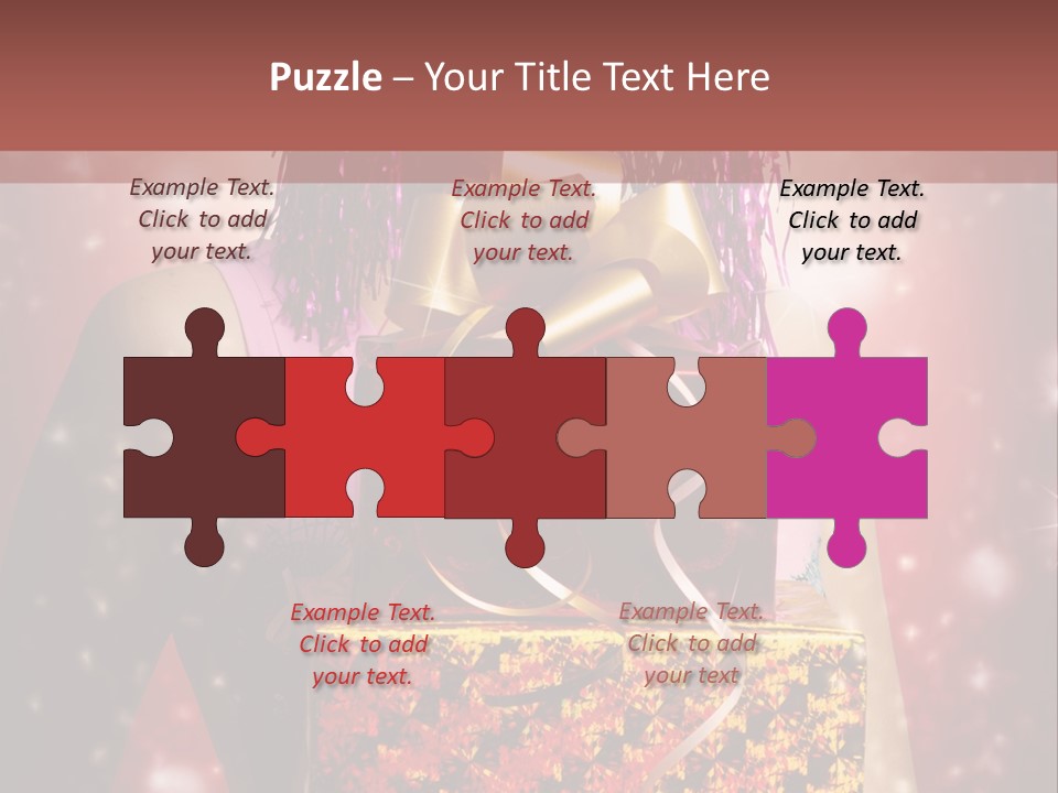 Holding Happiness Christmas PowerPoint Template