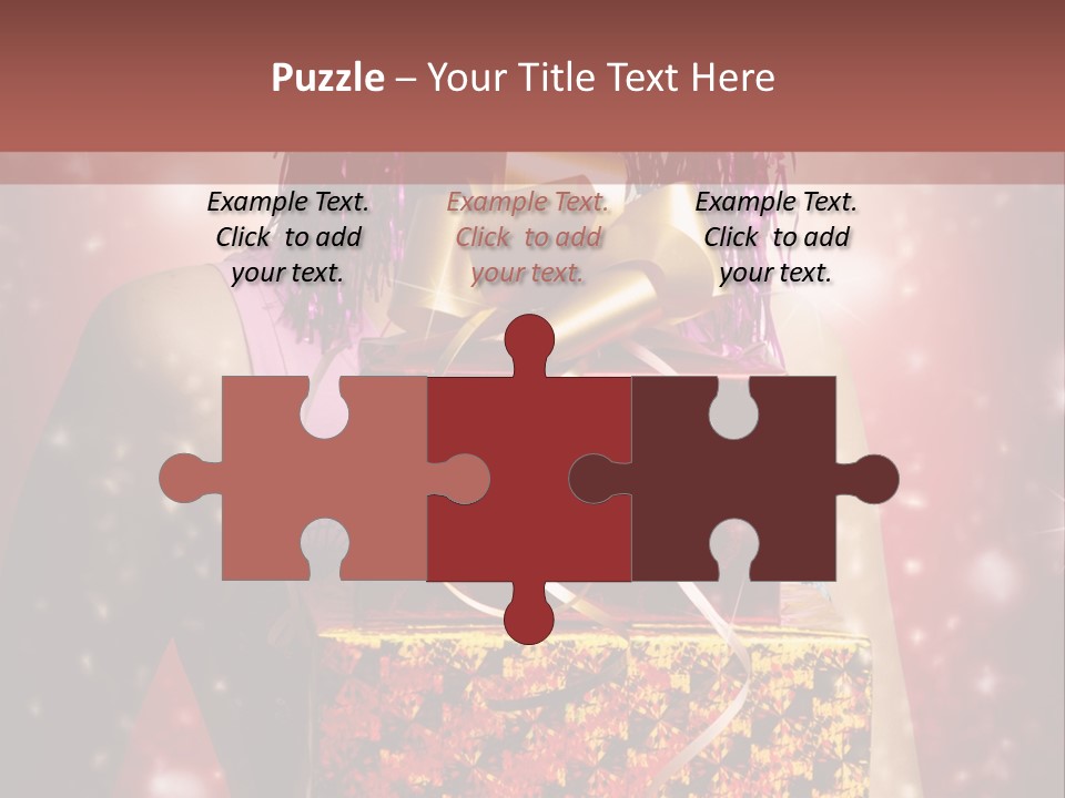 Holding Happiness Christmas PowerPoint Template