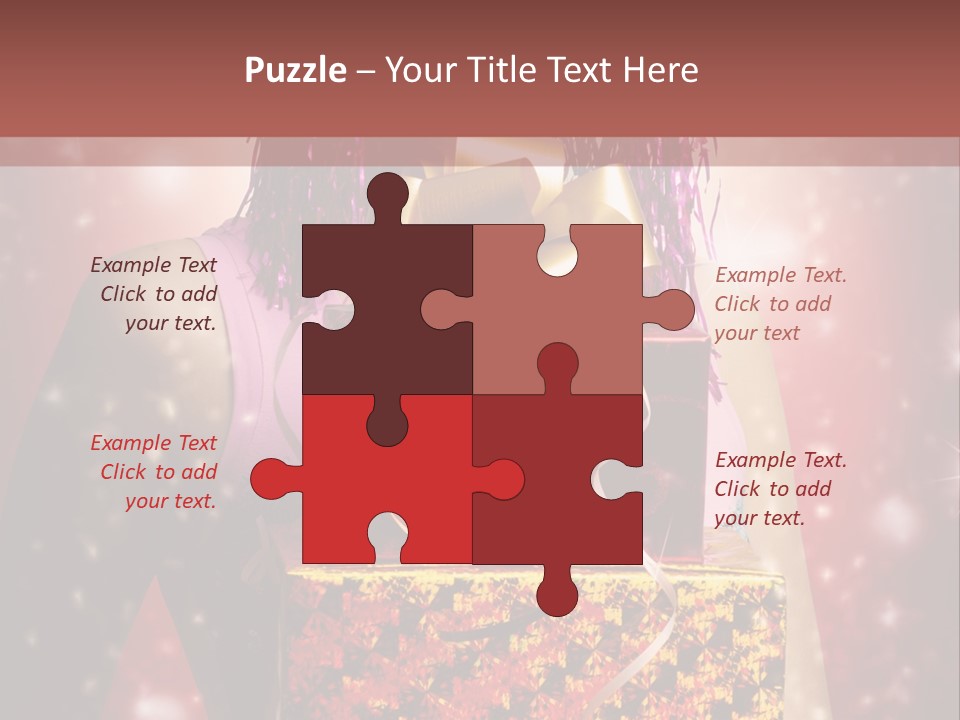 Holding Happiness Christmas PowerPoint Template