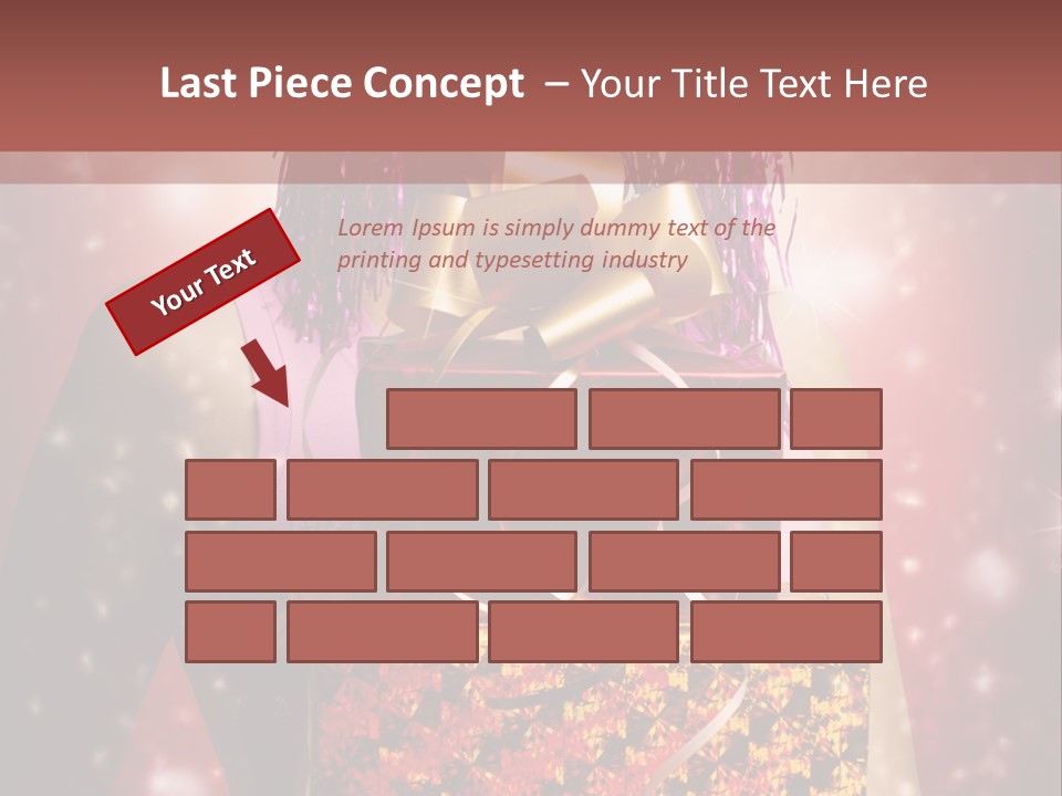 Holding Happiness Christmas PowerPoint Template