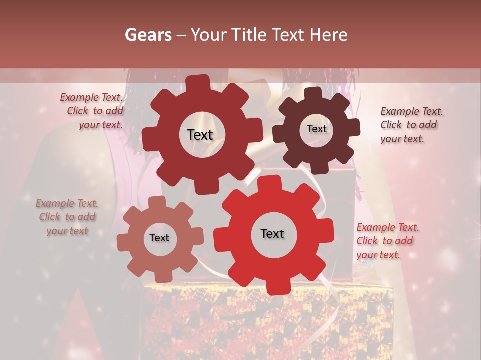 Holding Happiness Christmas PowerPoint Template