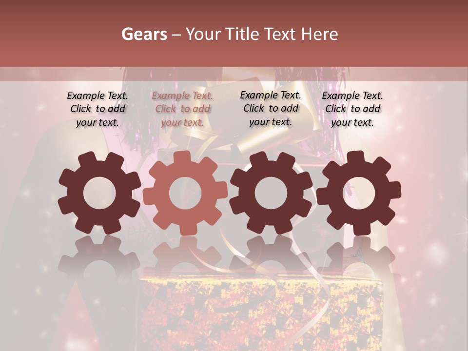 Holding Happiness Christmas PowerPoint Template