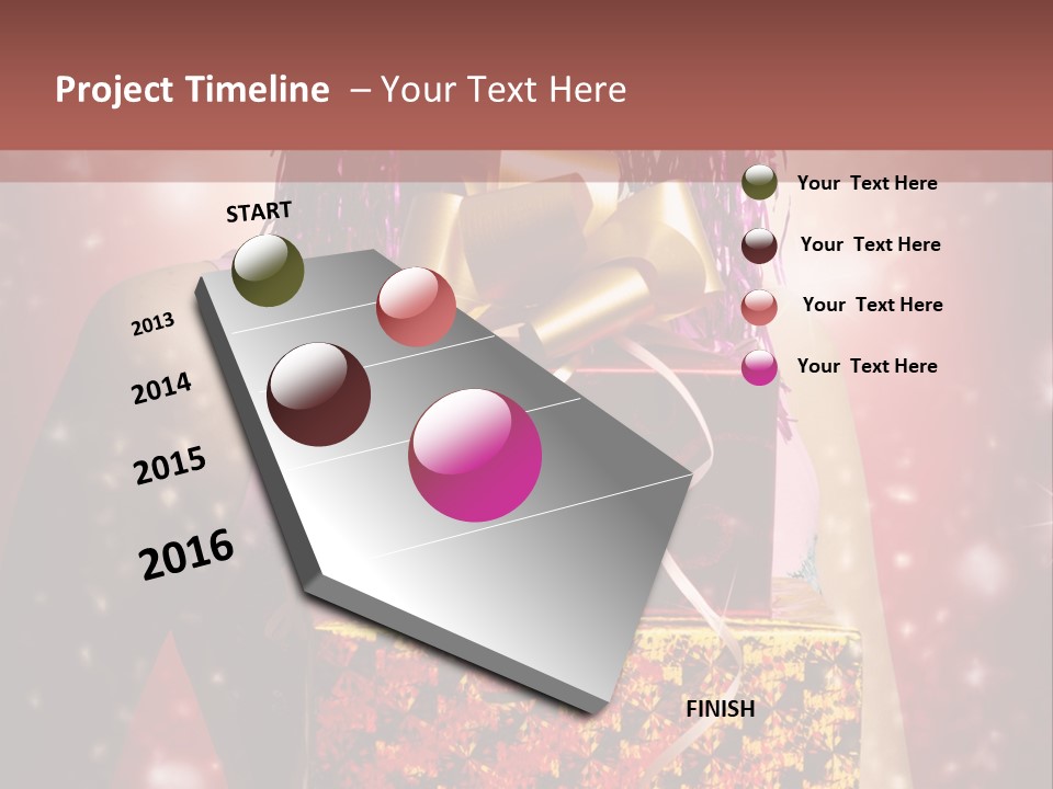 Holding Happiness Christmas PowerPoint Template