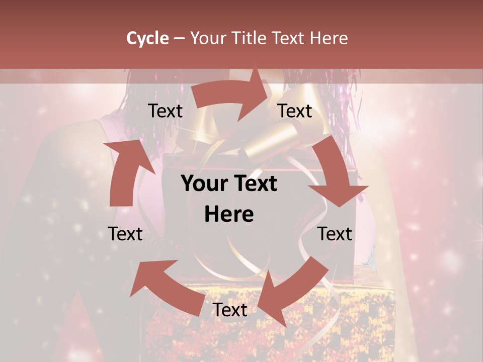 Holding Happiness Christmas PowerPoint Template