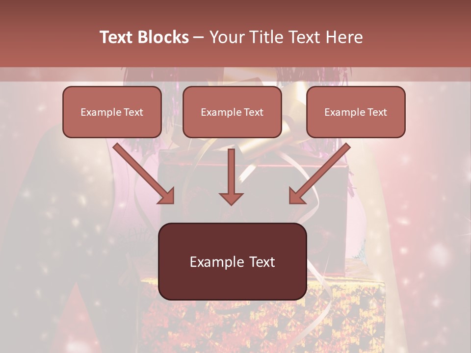 Holding Happiness Christmas PowerPoint Template