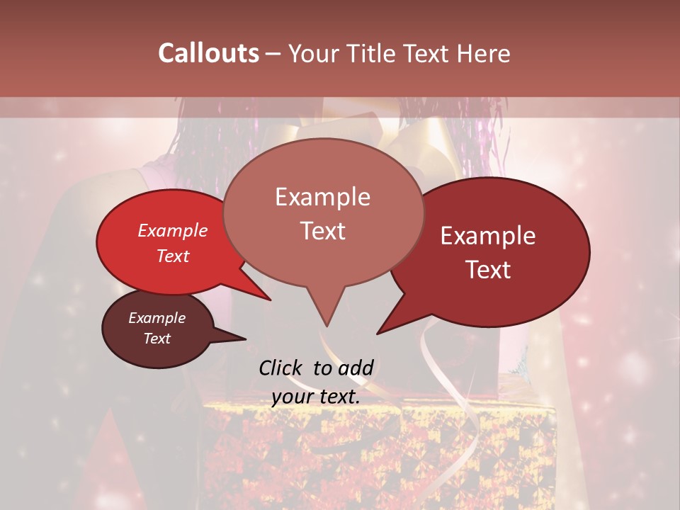 Holding Happiness Christmas PowerPoint Template