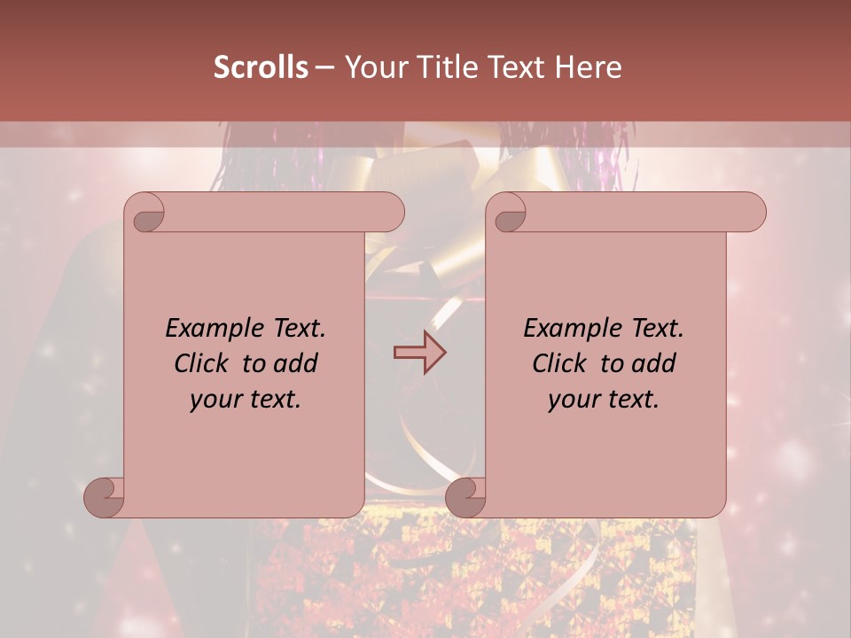 Holding Happiness Christmas PowerPoint Template