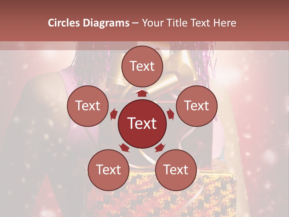 Holding Happiness Christmas PowerPoint Template