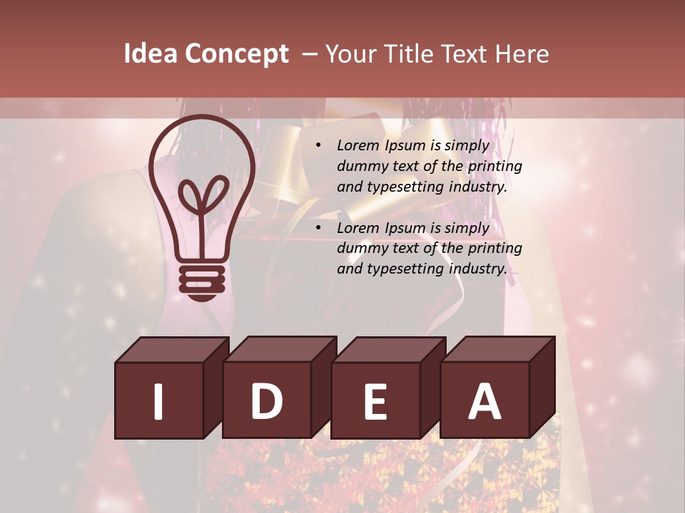 Holding Happiness Christmas PowerPoint Template