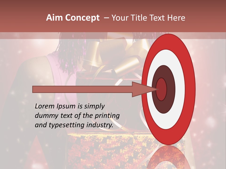 Holding Happiness Christmas PowerPoint Template