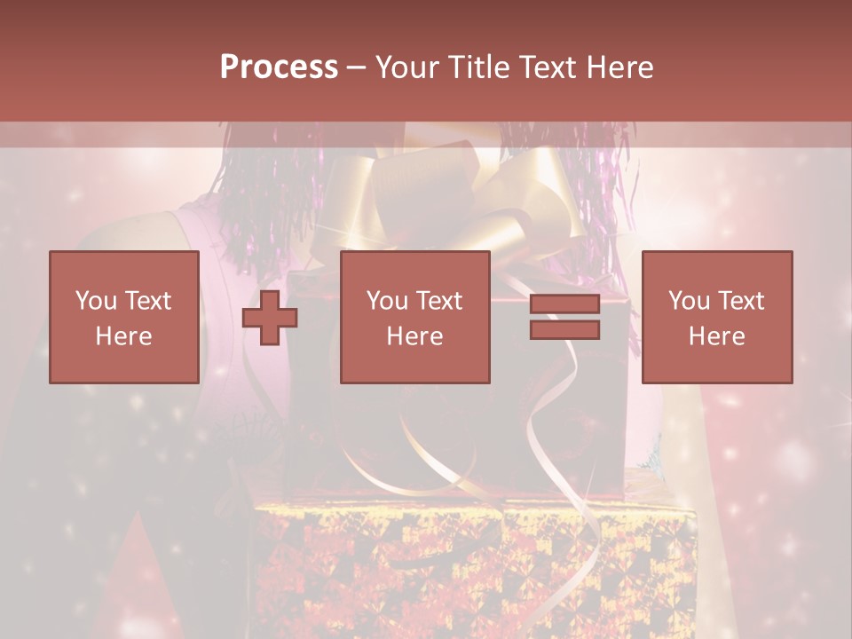 Holding Happiness Christmas PowerPoint Template