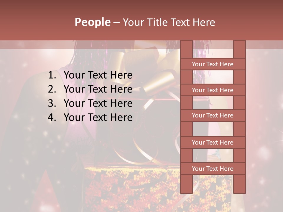 Holding Happiness Christmas PowerPoint Template