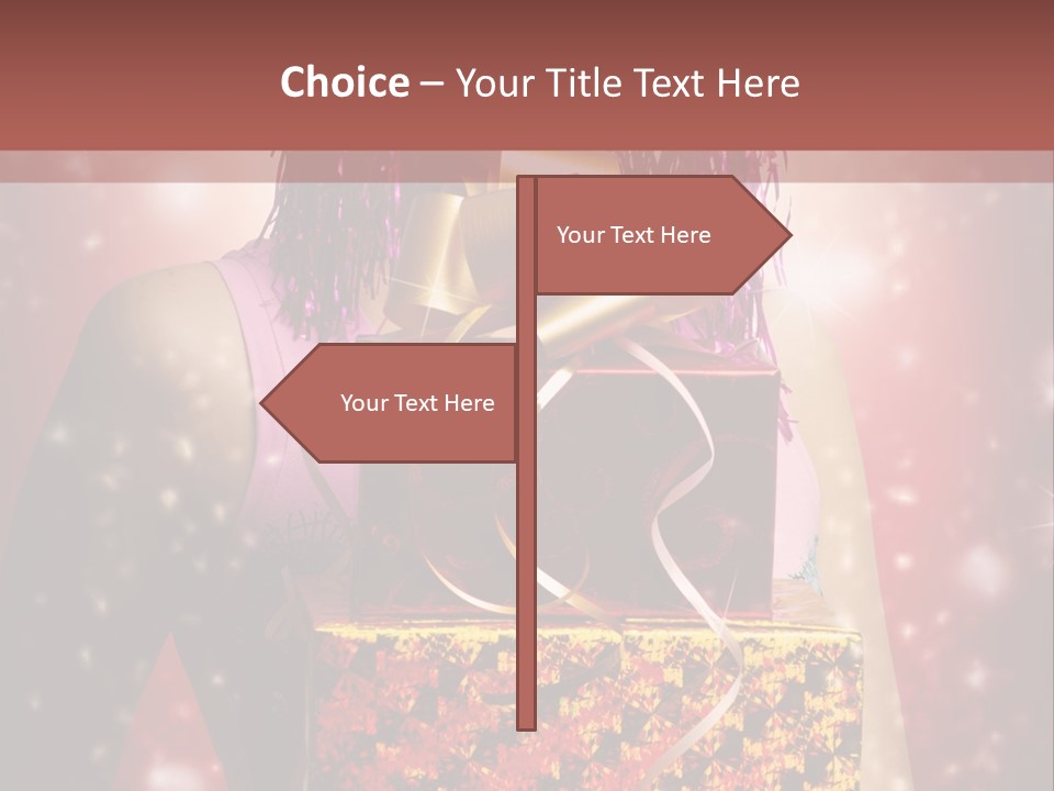 Holding Happiness Christmas PowerPoint Template