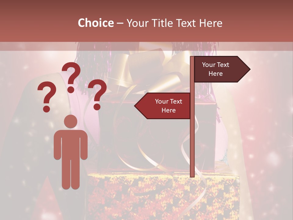 Holding Happiness Christmas PowerPoint Template