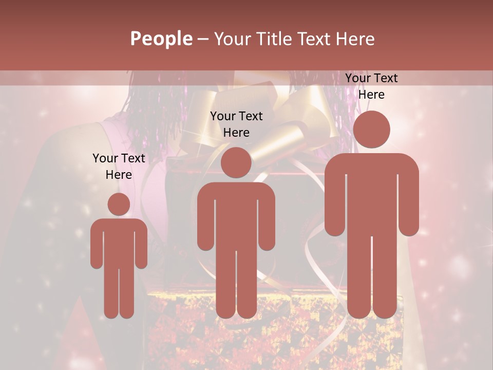 Holding Happiness Christmas PowerPoint Template