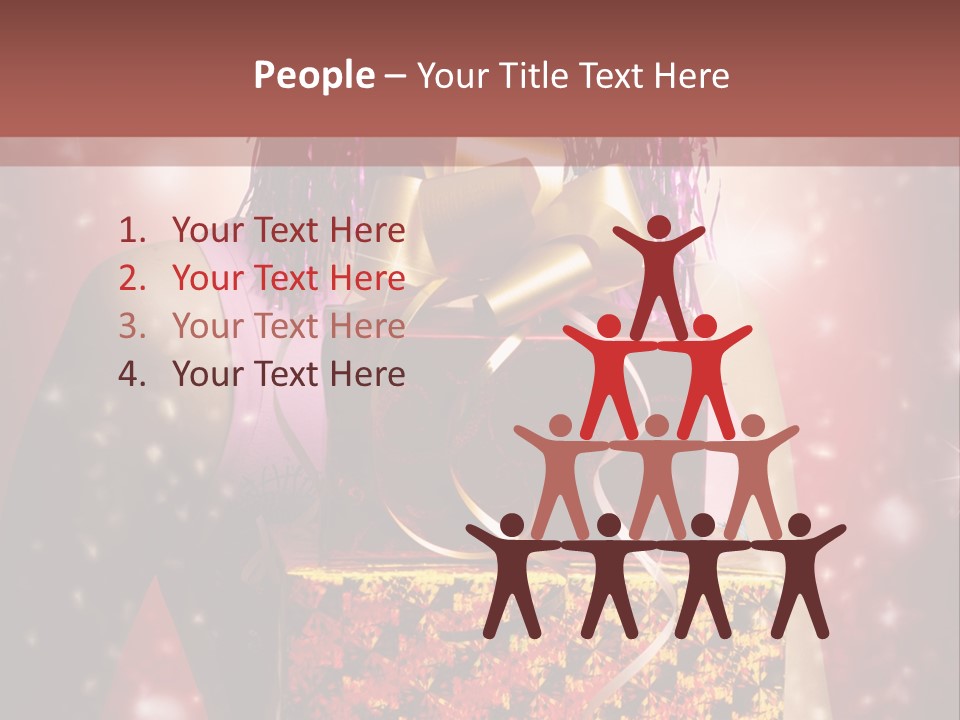 Holding Happiness Christmas PowerPoint Template