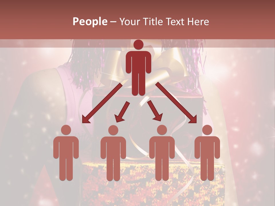 Holding Happiness Christmas PowerPoint Template