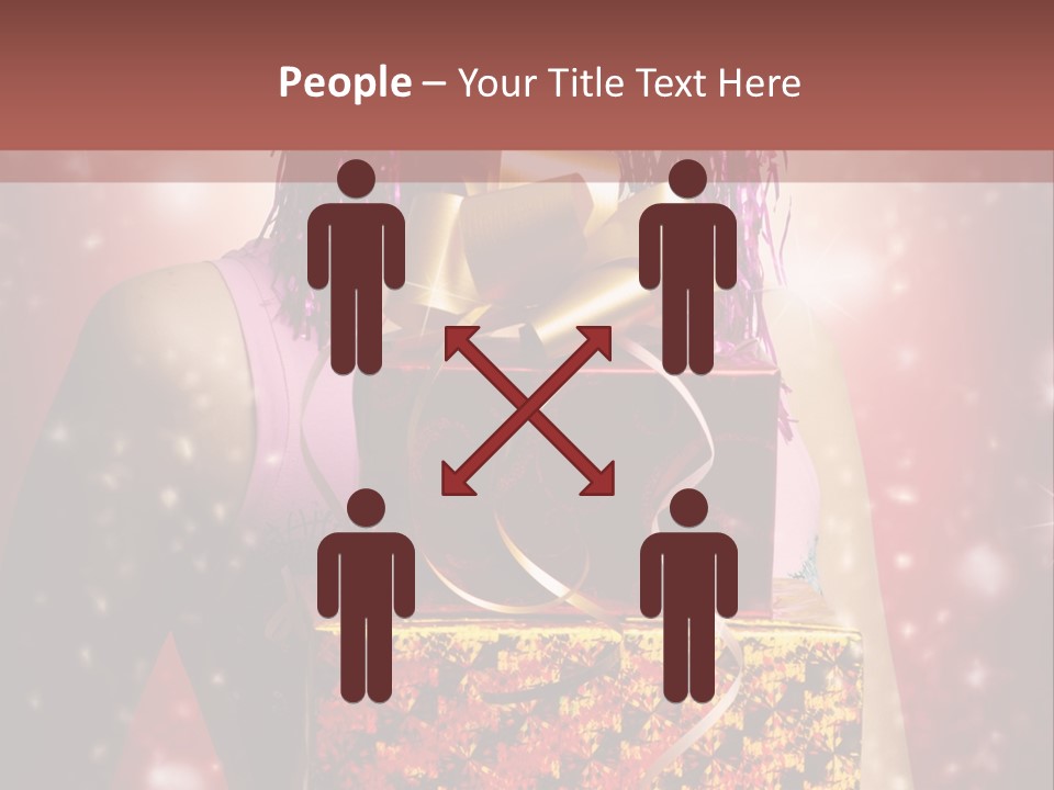 Holding Happiness Christmas PowerPoint Template