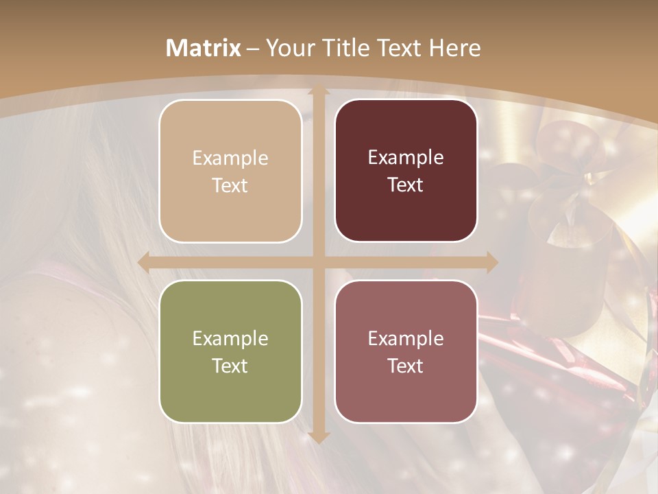 Model Snow Girl PowerPoint Template