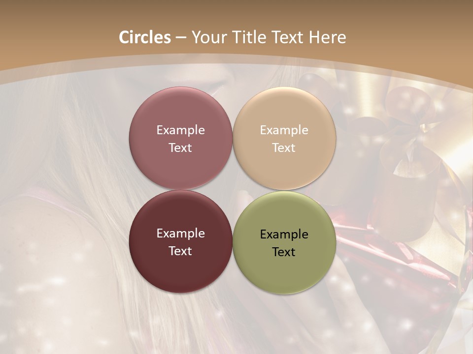 Model Snow Girl PowerPoint Template