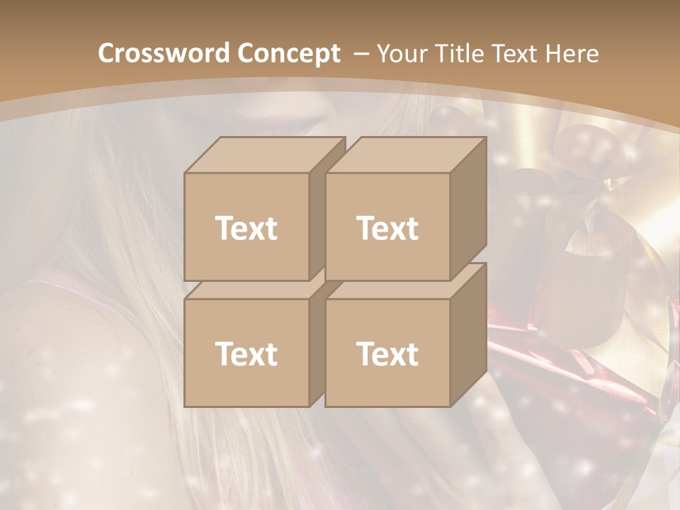 Model Snow Girl PowerPoint Template