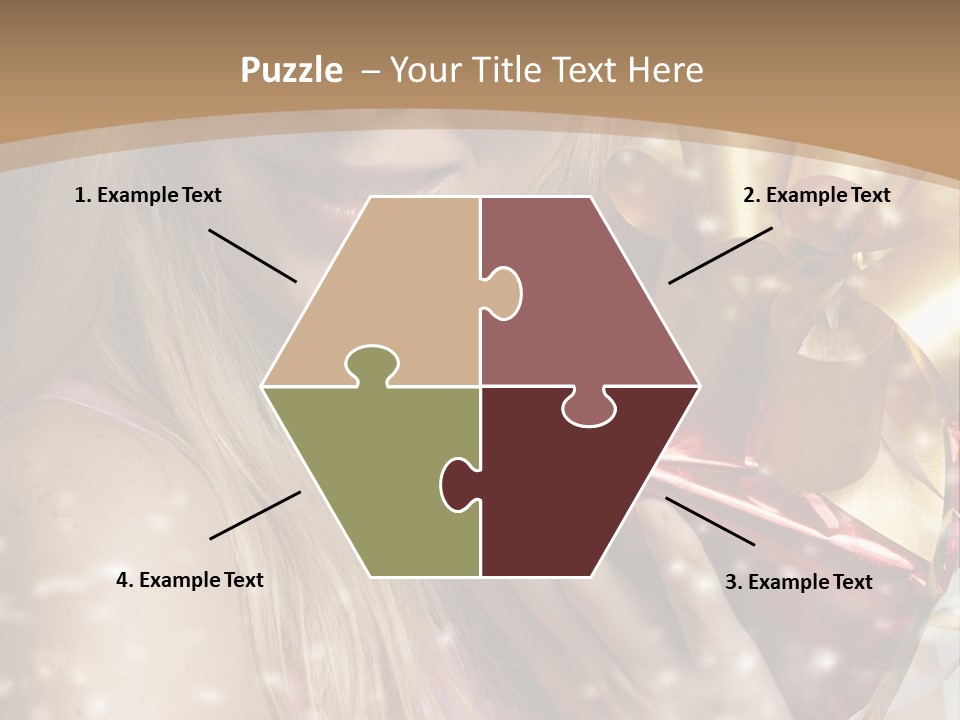 Model Snow Girl PowerPoint Template