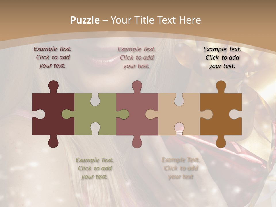 Model Snow Girl PowerPoint Template