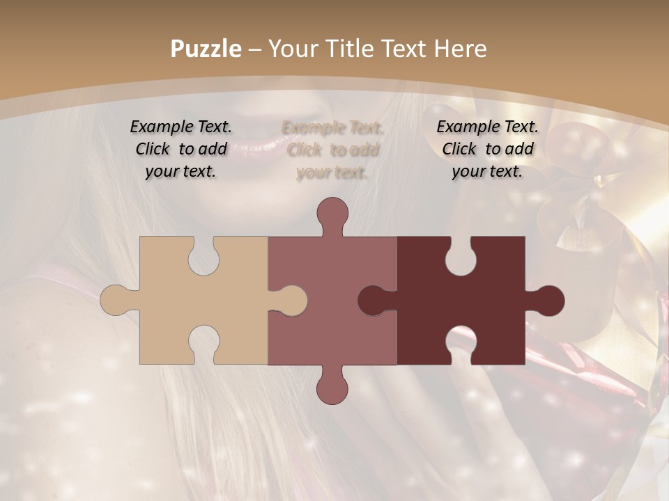 Model Snow Girl PowerPoint Template