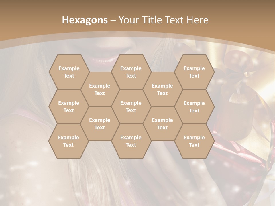 Model Snow Girl PowerPoint Template