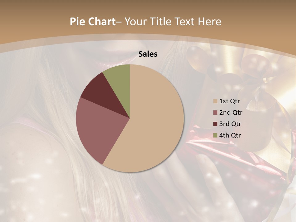 Model Snow Girl PowerPoint Template