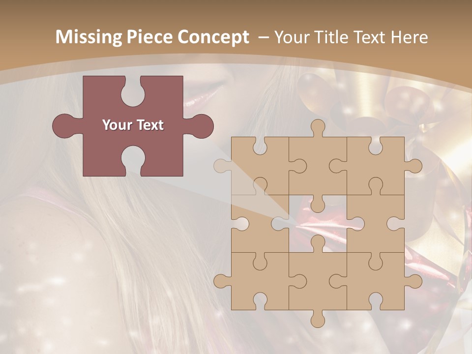 Model Snow Girl PowerPoint Template