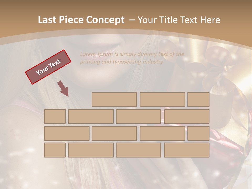 Model Snow Girl PowerPoint Template