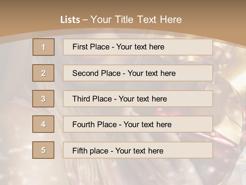 Model Snow Girl PowerPoint Template