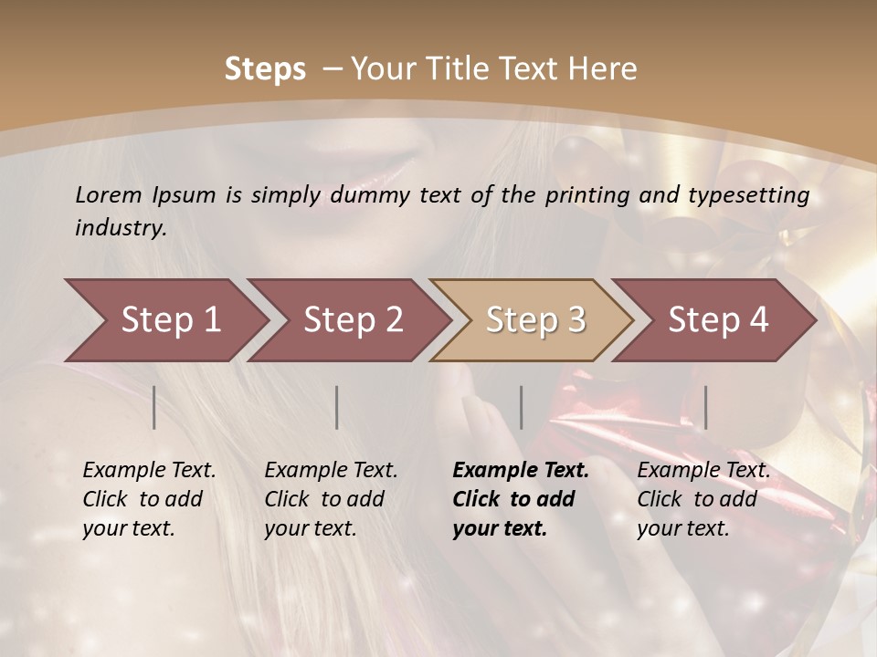 Model Snow Girl PowerPoint Template