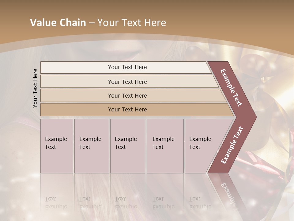 Model Snow Girl PowerPoint Template