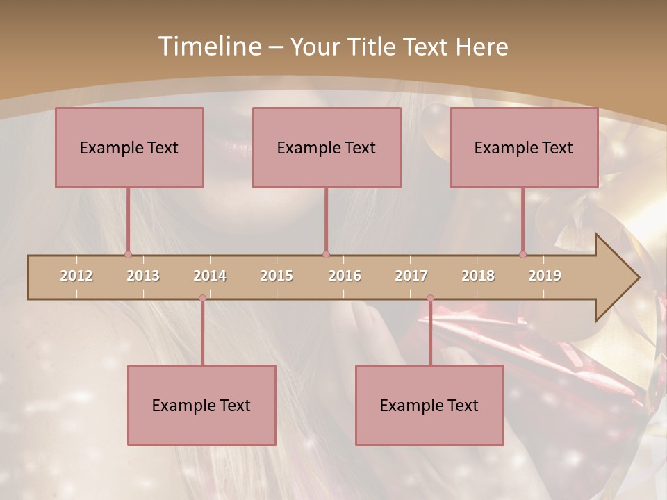 Model Snow Girl PowerPoint Template