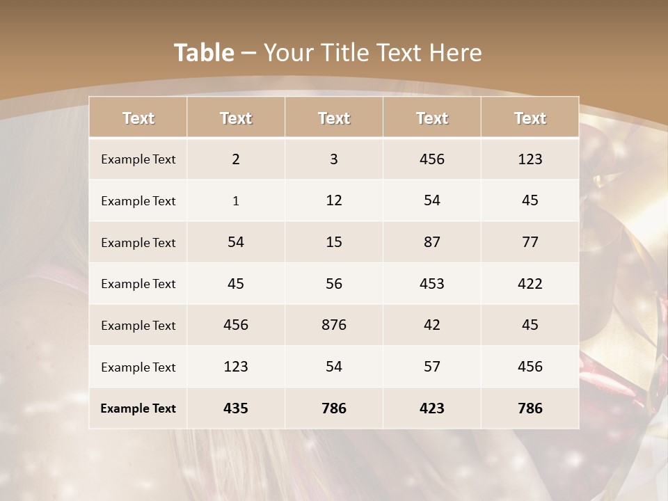 Model Snow Girl PowerPoint Template