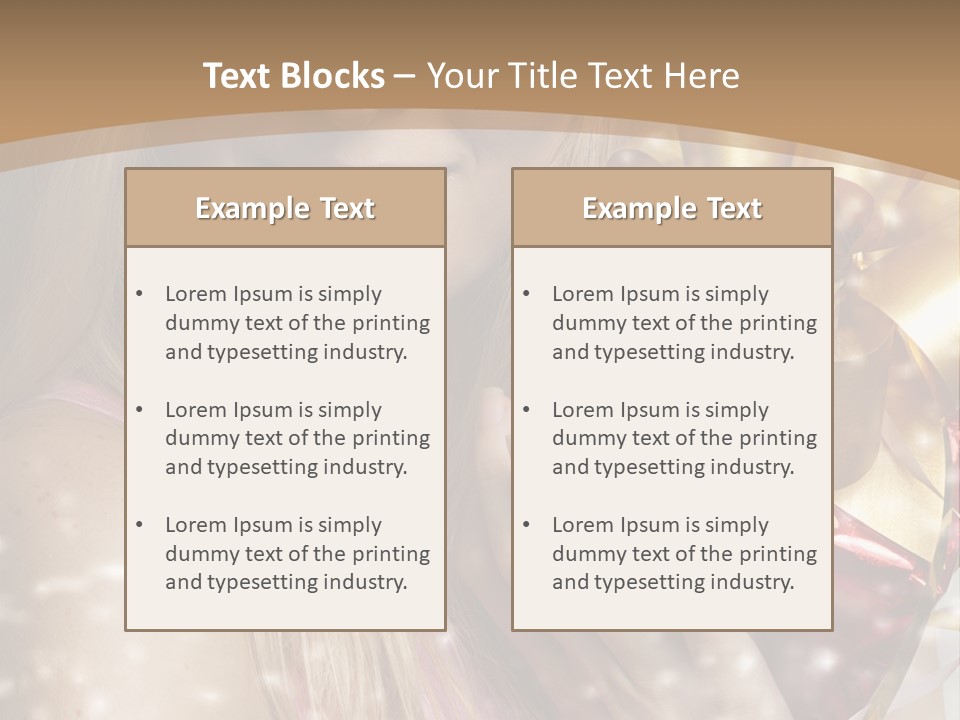 Model Snow Girl PowerPoint Template