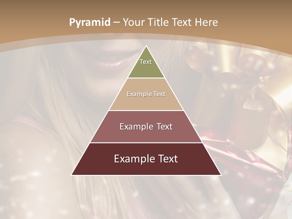 Model Snow Girl PowerPoint Template