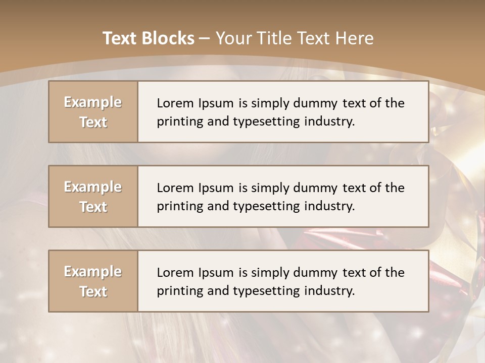 Model Snow Girl PowerPoint Template