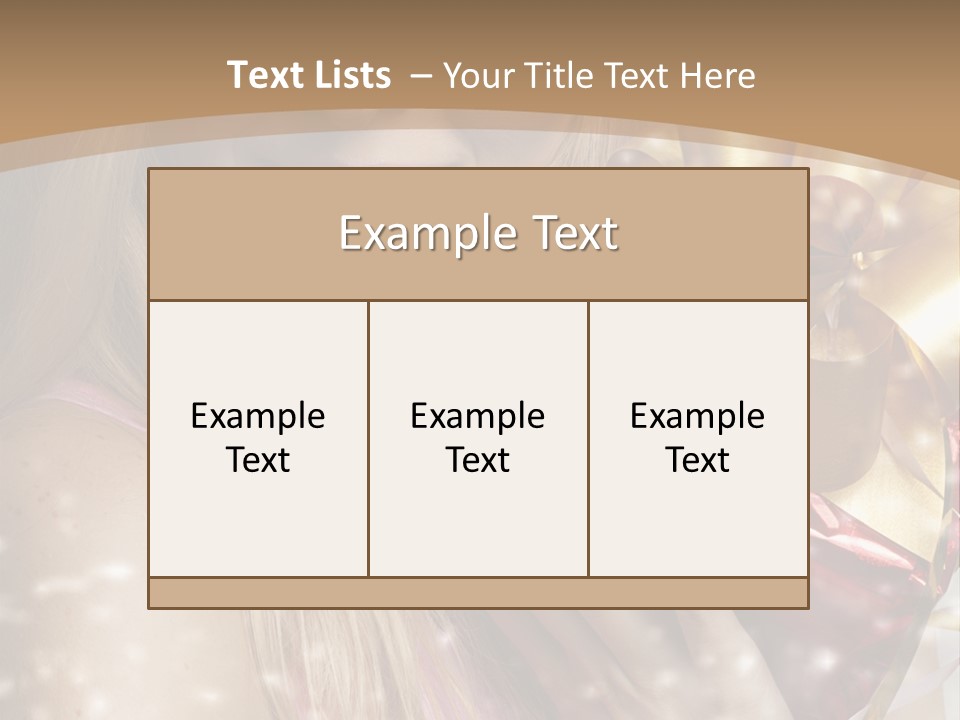 Model Snow Girl PowerPoint Template