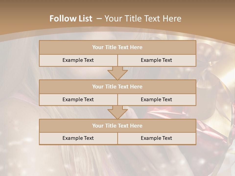 Model Snow Girl PowerPoint Template